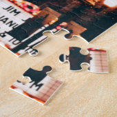 Puzzle SYMBOLE Chicago Illinois Neon Nuit (Côté)