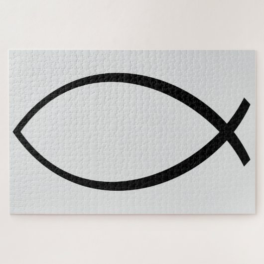 Puzzle Symbole Christian Fish (Ichthys) (Horizontal)