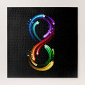 Puzzle Symbole de l'infini des comètes arc-en-ciel (Vertical)