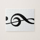 Puzzle Symbole de musical de G-Clef de clef triple (Horizontal)