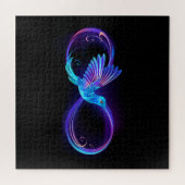Puzzle Symbole de Neon Infinity par Glowing Hummingbird (Horizontal)