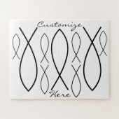 Puzzle Symbole de poisson chrétien Ichthys Thunder_Cove (Horizontal)