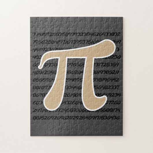 Puzzle Symbole Pi Brown Tan (Vertical)