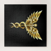 Puzzle Symbole Polygonal Or Caduceus (Horizontal)