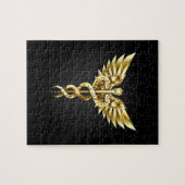 Puzzle Symbole Polygonal Or Caduceus (Horizontal)
