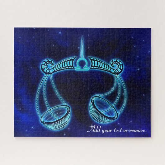 Puzzle Symbole zodiaque de l'horoscope de Libra Moderne, (Horizontal)