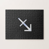Puzzle Symbole zodiaque du Sagittaire sur la peau de serp (Horizontal)
