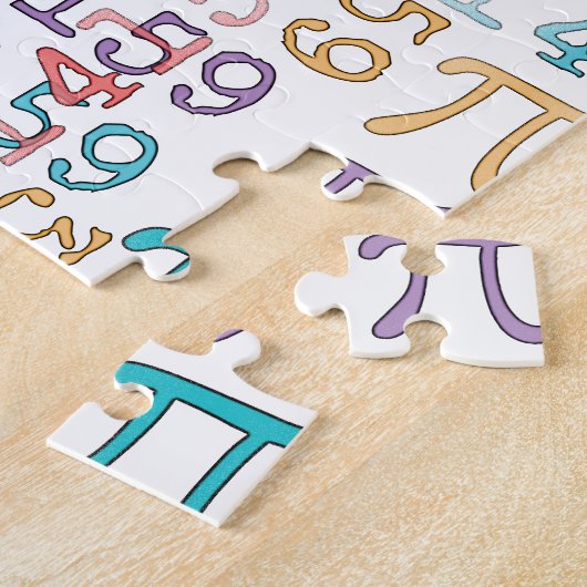Puzzle Symboles Pi Day 3.14... (Côté)