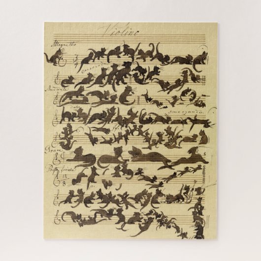 Puzzle Symphonie de chat par Moritz von Schwind (Vertical)