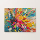 Puzzle Symphonie florale Abstraite (Horizontal)