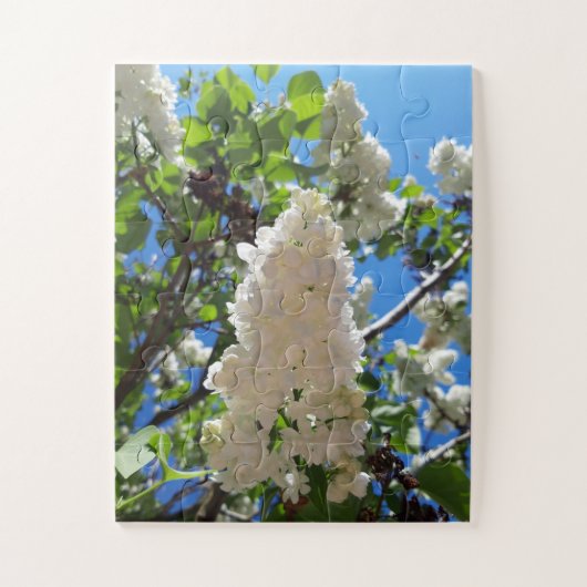 Puzzle Syringa, Arbre à fleurs blanc Lilac (Vertical)