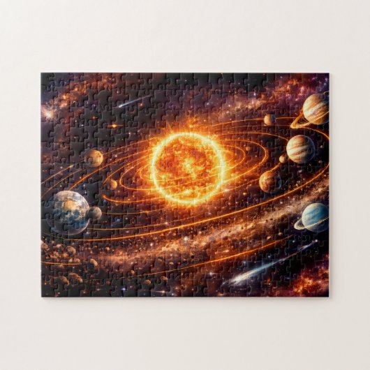 Puzzle Système Solaire – Explorer Apprendre Découvrir (Horizontal)