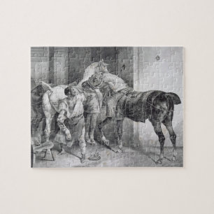 Puzzle T34894 le maréchal-ferrant anglais, 1822 (litho)