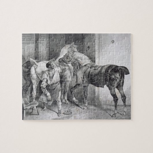 Puzzle T34894 le maréchal-ferrant anglais, 1822 (litho) (Horizontal)