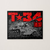 Puzzle T-34-85 Char moyen soviétique (Horizontal)