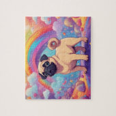Puzzle T Pug Mignon Arc-en-Ciel (Vertical)