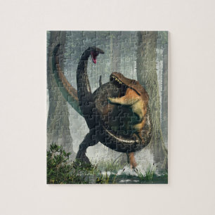 Puzzle T-Rex contre Titanoboa