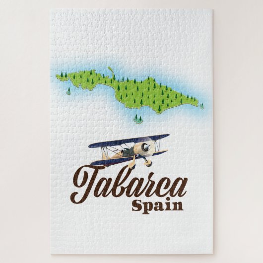 Puzzle Tabarca Spain Beautiful map (Vertical)