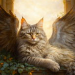 Puzzle Tabby Brown majestueux avec ailes en Golden Archwa<br><div class="desc">"Majestic Brown Tabby avec des ailes en Arche d'or." Ce beau chat aux plumes, une créature magique qui fusionne grâce féline et imaginaire, se dresse au coeur d'une peinture fantaisiste. La fourrure se transforme en plumes vibrantes, créant une adorable fusion chat-oiseau. Encadrés par une arcade dorée, les majestueux salons-tables ailés...</div>