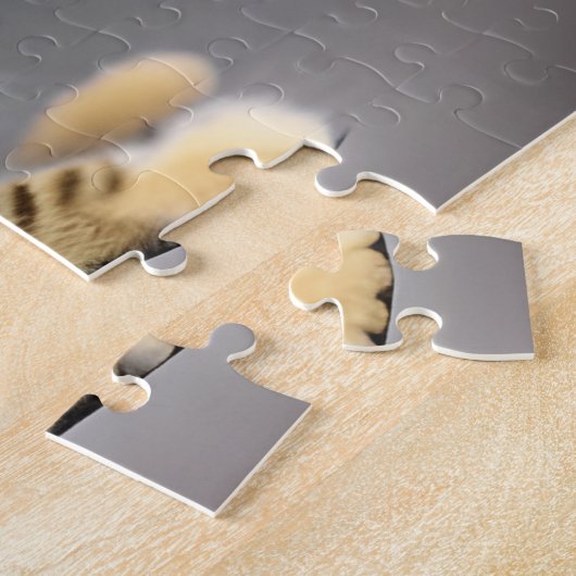 Puzzle Tabby chatte moelleux chatte bébé (Côté)