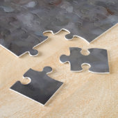 Puzzle Tabby Gris Cute Cat Green Eyes Élégant (Côté)