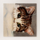 Puzzle Tabby Kitten timide et curieux (Horizontal)