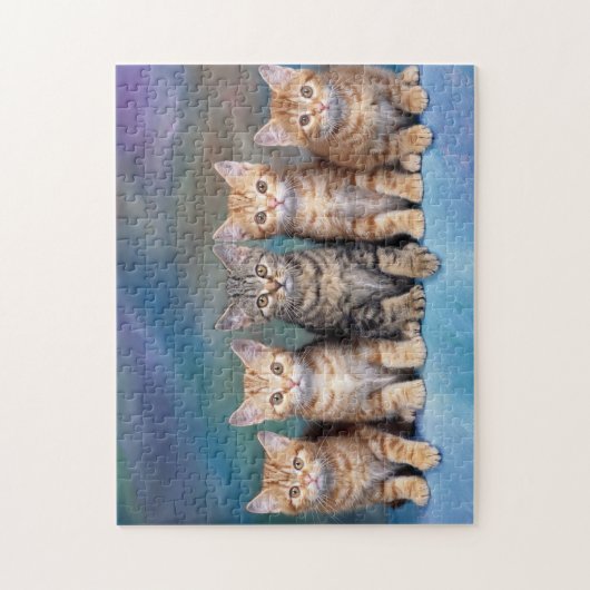 Puzzle Tabby Kittens x Cinq (Vertical)