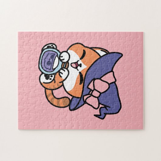 Puzzle Tabby Witch Brew – Cute Halloween Cat Design (Horizontal)