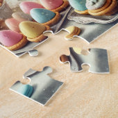 Puzzle Table de desserts de Pâques, fête de lapin de prin (Côté)