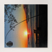 Puzzle table de plage au coucher du soleil (Vertical)