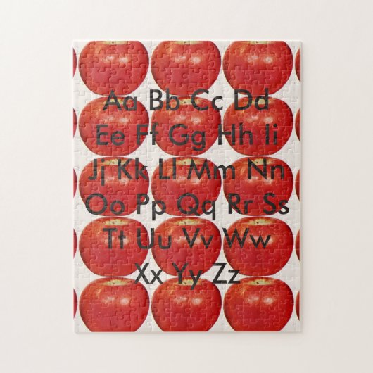 Puzzle Tableau alphabétique des pommes (Vertical)