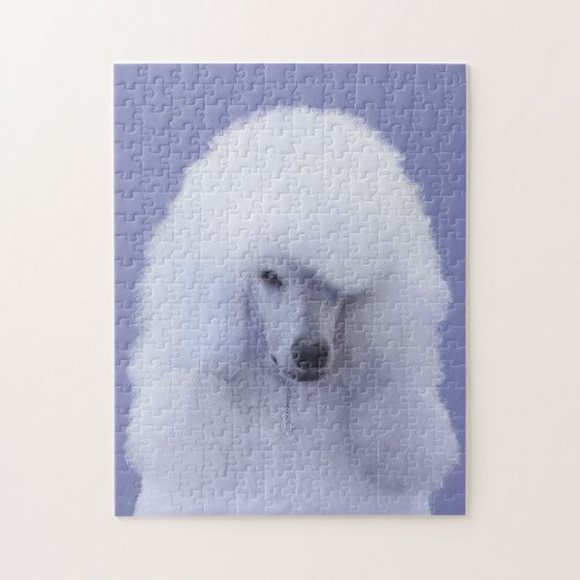 Puzzle Tableau blanc standard de caniche - Art original d (Vertical)