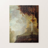 Puzzle Tableau d'Albert Bierstadt, Dans les montagnes 186 (Vertical)