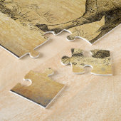 Puzzle Tableau de boeuf vintage avec coupes numérotées (Côté)