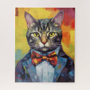 PUZZLE TABLEAU DE CATASTROPHE PORTANT LA BOW CRAVATE JIGS