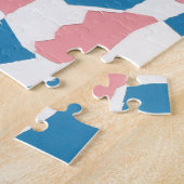 Puzzle Tableau de contrôle bleu rose rétro Abstrait (Côté)