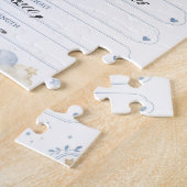 Puzzle Tableau de naissance bébé personnalisable avec élé (Côté)
