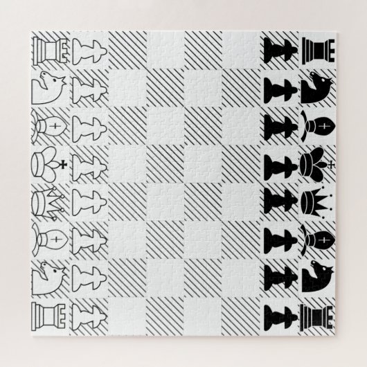 Puzzle Tableau d'échecs classique (Horizontal)