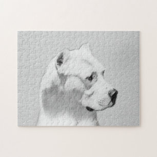 Puzzle Tableau Dogo Argentino - Art Chien original