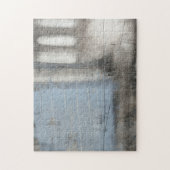 Puzzle Tableau gris et bleu Abstrait (Vertical)