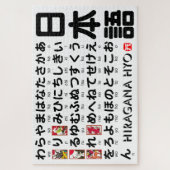 Puzzle Tableau Hiragana japonais (Hanafuda) (Vertical)