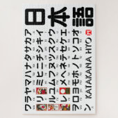 Puzzle Tableau Katakana japonais (Hanafuda) (Vertical)