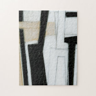 Puzzle Tableau noir et blanc Abstrait
