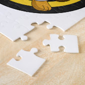 Puzzle Tableau noir fléchettes de chien (Côté)