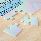 Puzzle Tableau périodique des éléments, pastel iridescent (Côté)