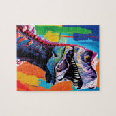 Puzzle Tableau Portrait D'Un Tyrannosaurus Rex | T-Rex (Horizontal)