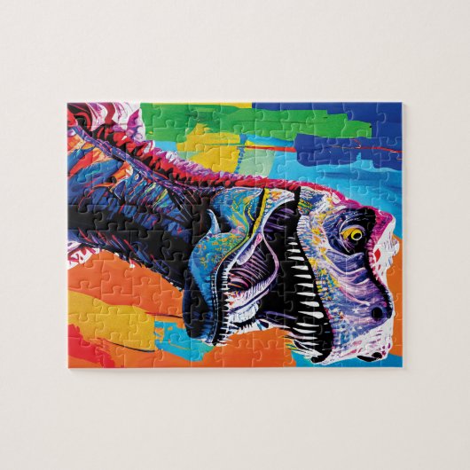 Puzzle Tableau Portrait D'Un Tyrannosaurus Rex | T-Rex (Horizontal)