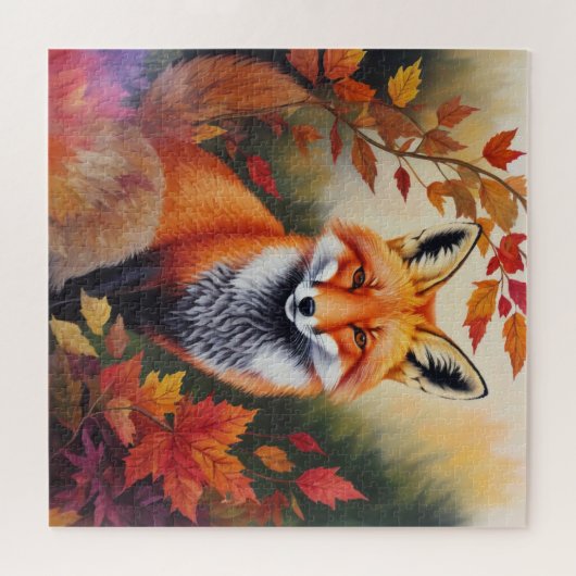 Puzzle Tableau Renard d'automne (Horizontal)