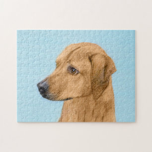 Puzzle Tableau Rhodesian Ridgeback - Art Chien original