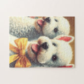 Puzzle Tableau vintage Bedlington Terrier (Horizontal)